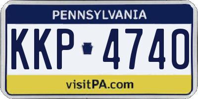 PA license plate KKP4740