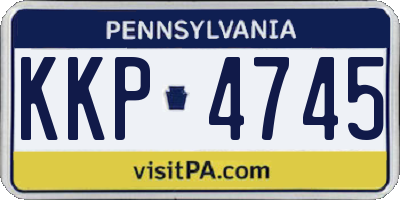 PA license plate KKP4745