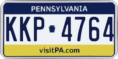 PA license plate KKP4764