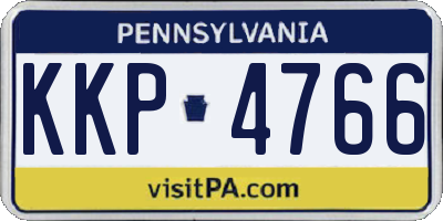 PA license plate KKP4766