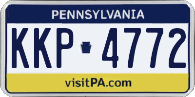 PA license plate KKP4772