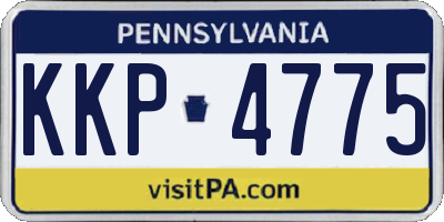 PA license plate KKP4775