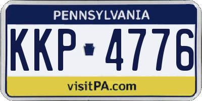 PA license plate KKP4776