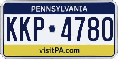 PA license plate KKP4780