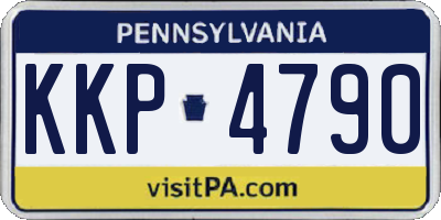 PA license plate KKP4790