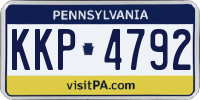 PA license plate KKP4792