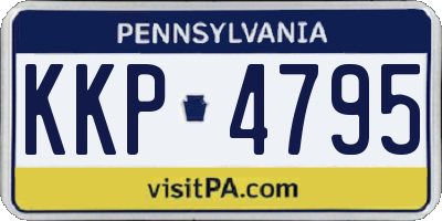 PA license plate KKP4795