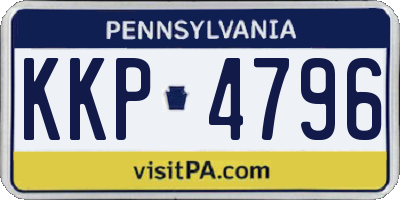 PA license plate KKP4796
