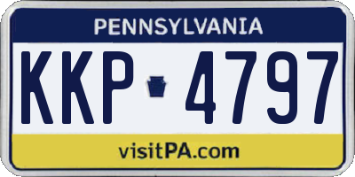 PA license plate KKP4797