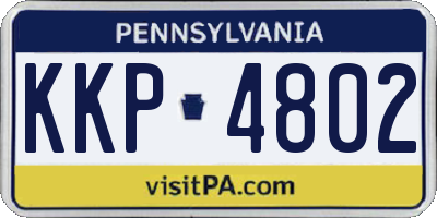 PA license plate KKP4802