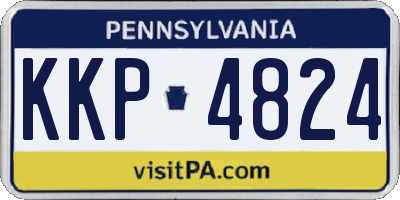 PA license plate KKP4824