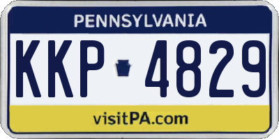PA license plate KKP4829