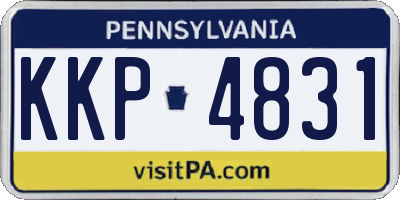 PA license plate KKP4831