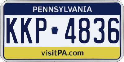 PA license plate KKP4836