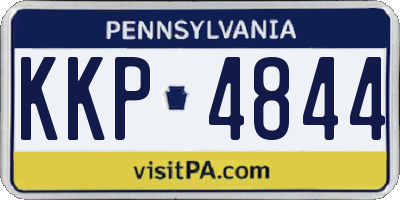 PA license plate KKP4844