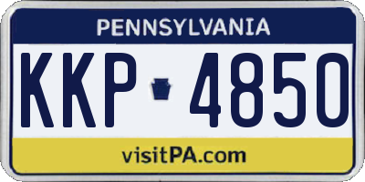 PA license plate KKP4850