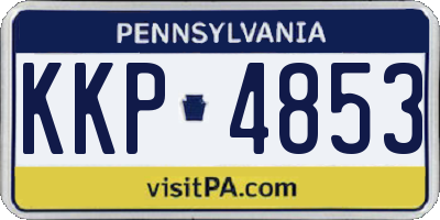 PA license plate KKP4853