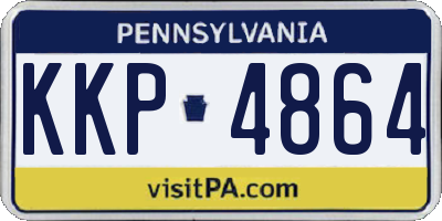 PA license plate KKP4864