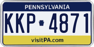 PA license plate KKP4871