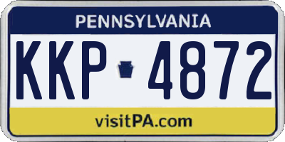 PA license plate KKP4872