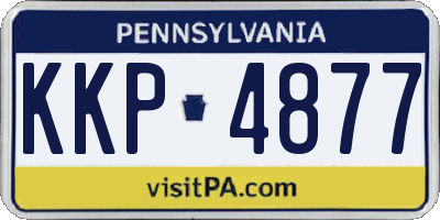 PA license plate KKP4877