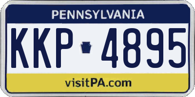 PA license plate KKP4895