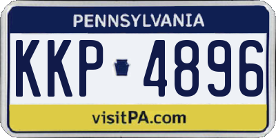 PA license plate KKP4896