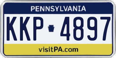 PA license plate KKP4897
