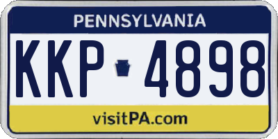 PA license plate KKP4898
