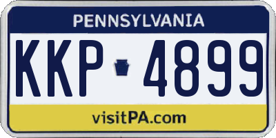 PA license plate KKP4899