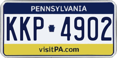 PA license plate KKP4902