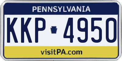 PA license plate KKP4950