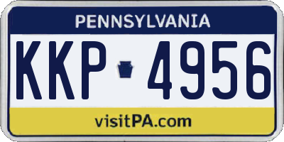PA license plate KKP4956