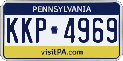 PA license plate KKP4969