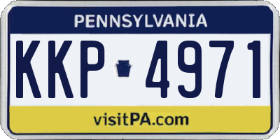 PA license plate KKP4971