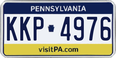 PA license plate KKP4976