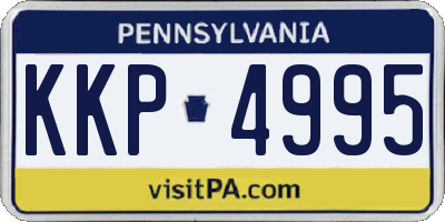 PA license plate KKP4995