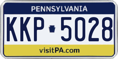 PA license plate KKP5028