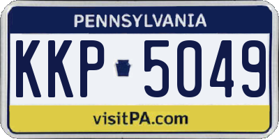 PA license plate KKP5049