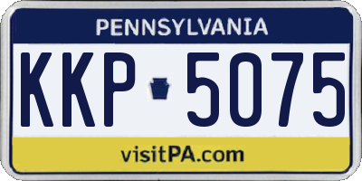 PA license plate KKP5075