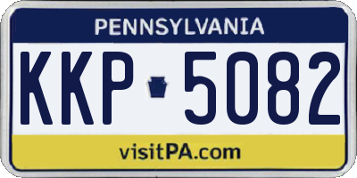 PA license plate KKP5082
