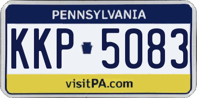 PA license plate KKP5083