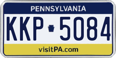 PA license plate KKP5084