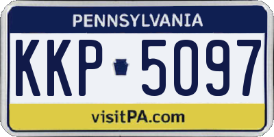 PA license plate KKP5097