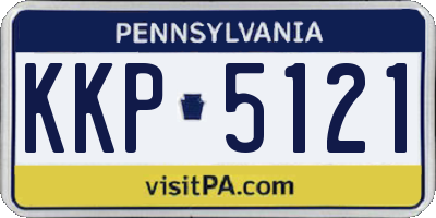 PA license plate KKP5121