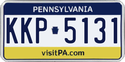 PA license plate KKP5131