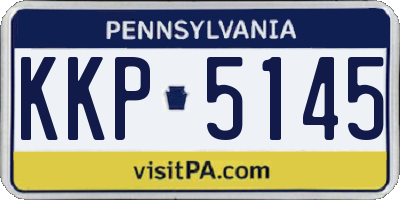 PA license plate KKP5145