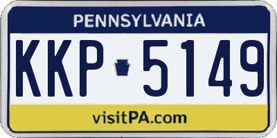 PA license plate KKP5149