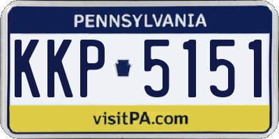 PA license plate KKP5151