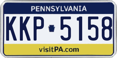 PA license plate KKP5158